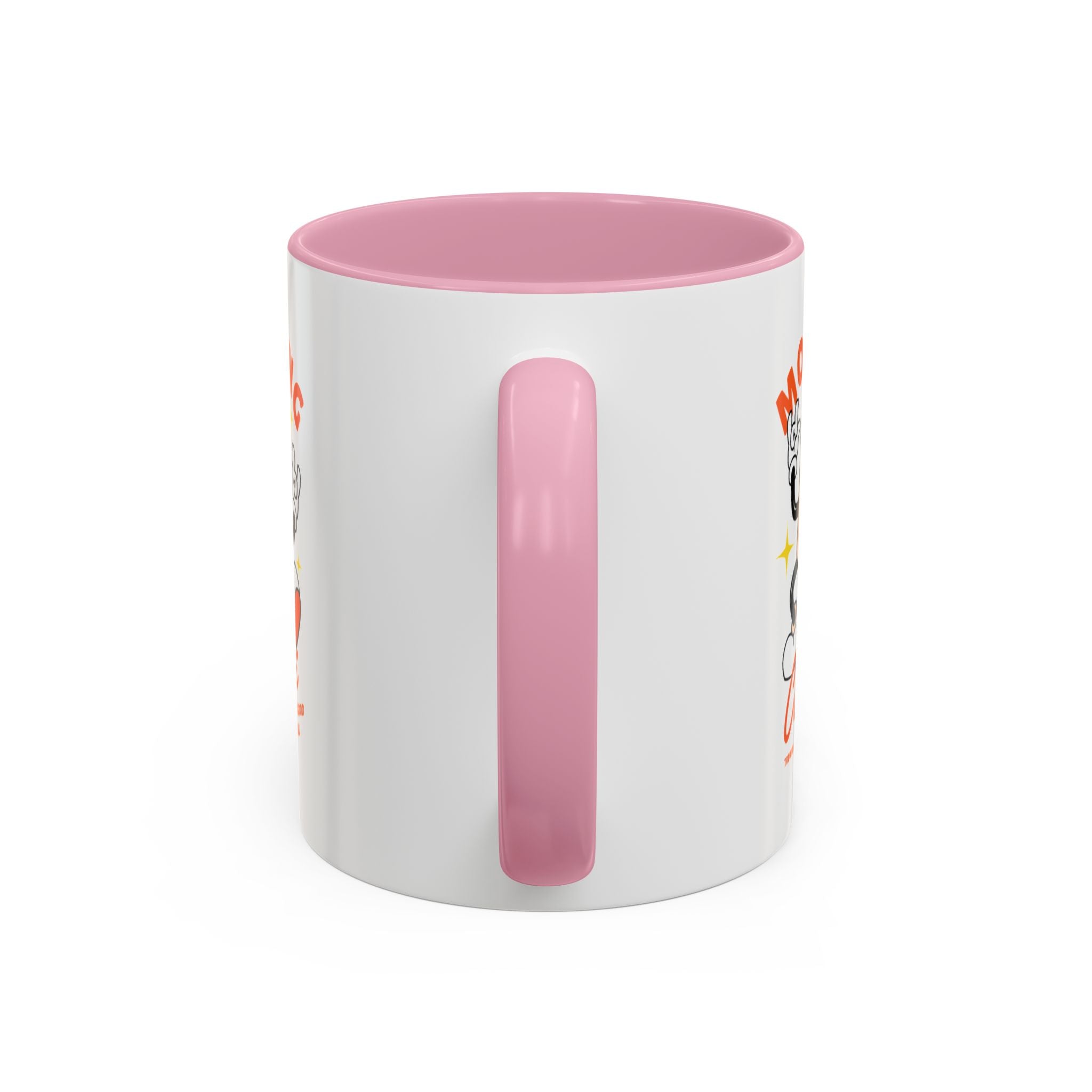 Morning Coffee Mug | Retro Cartoon Coffee Cup, Colorful Ceramic