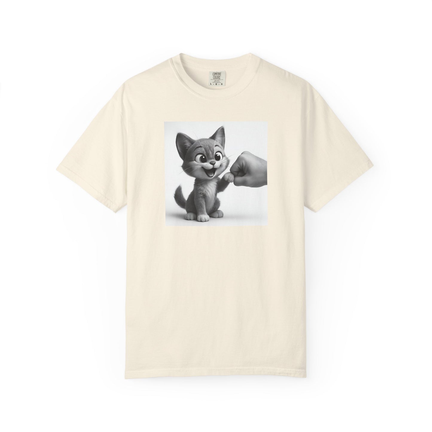 Kitten Fist Bump T-shirt | Cute Kitty Paw Bump Design