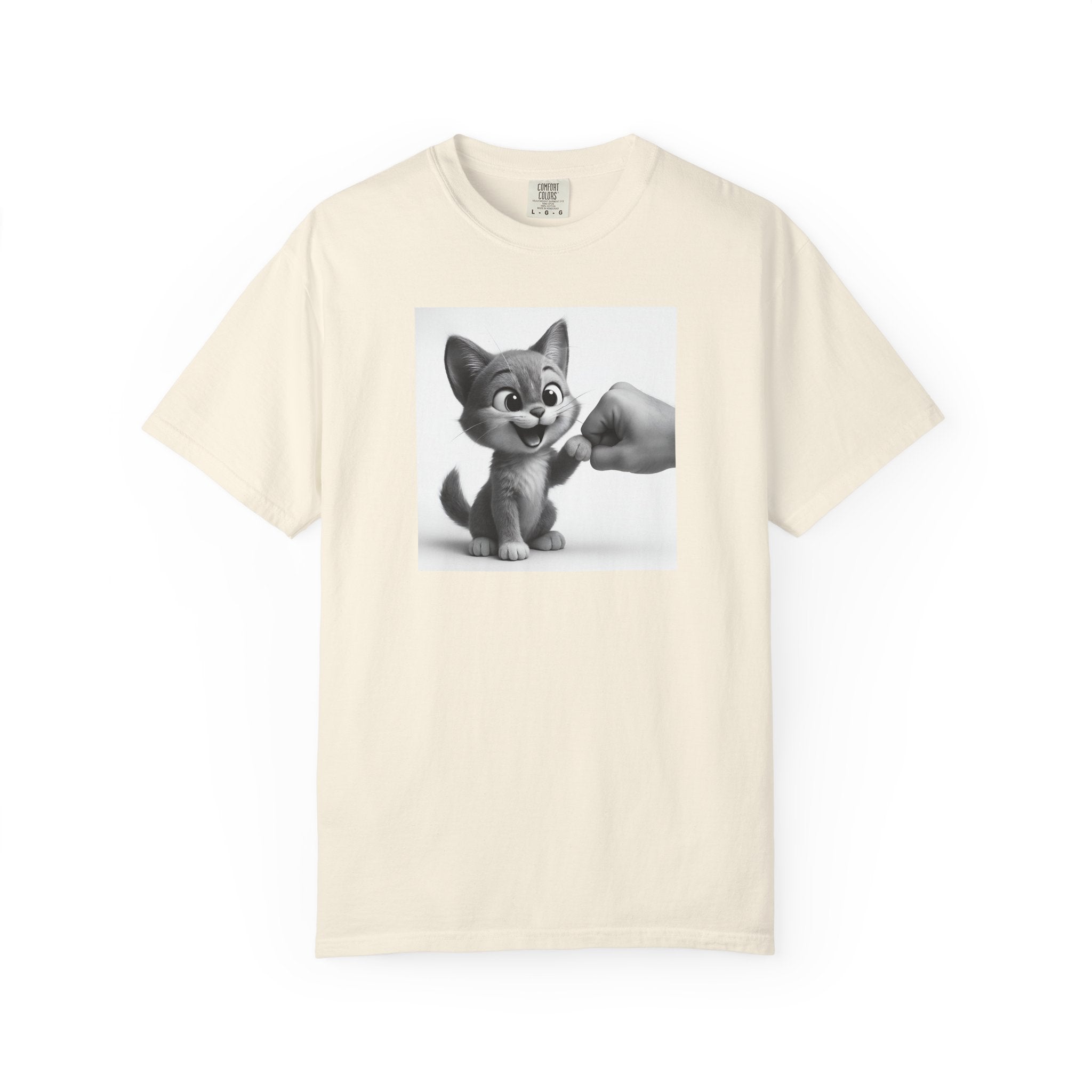 Kitten Fist Bump T-shirt | Cute Kitty Paw Bump Design