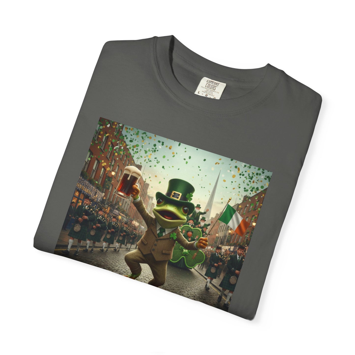 Irish Frog Unisex Garment-Dyed T-shirt