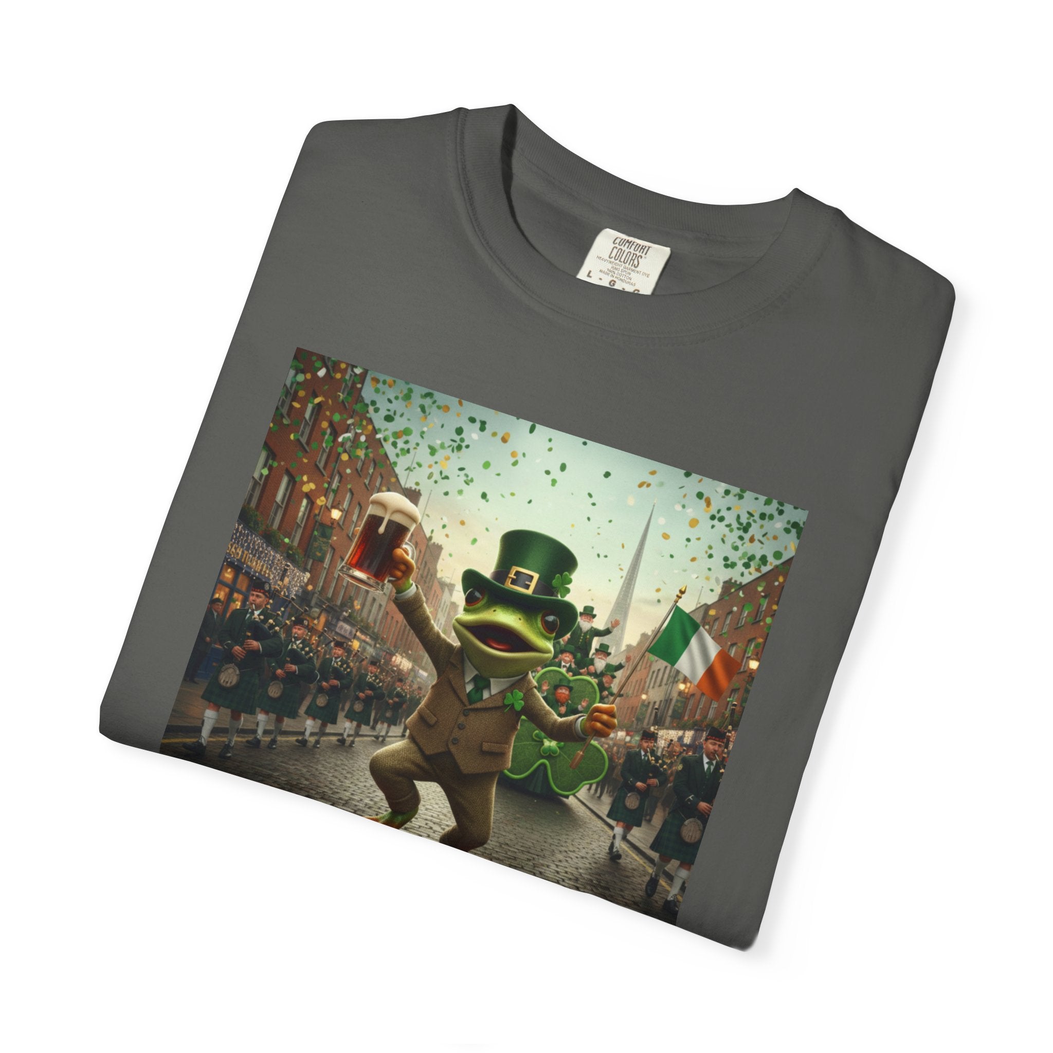 Irish Frog Unisex Garment-Dyed T-shirt