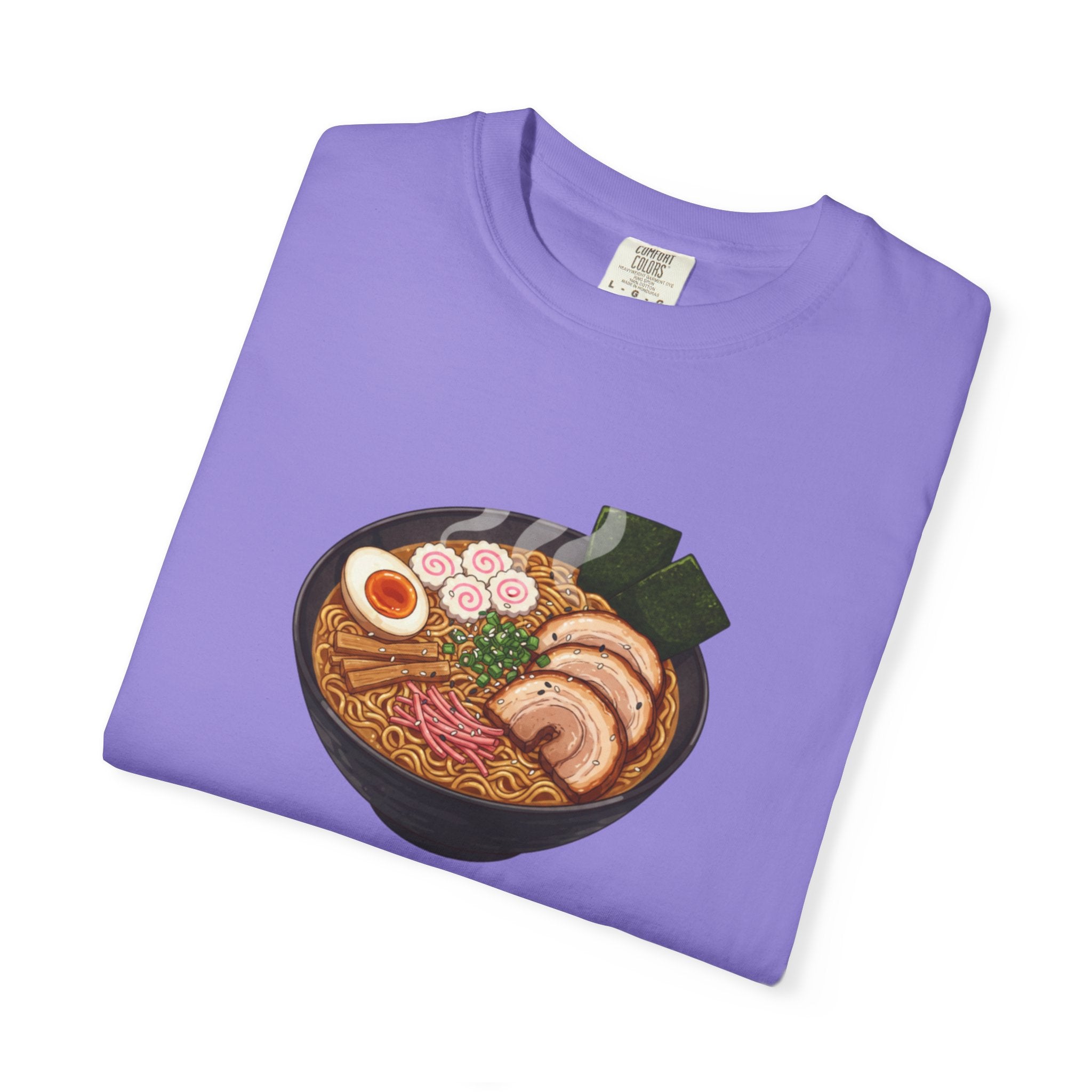 Ramen Bowl Illustration T-shirt | Cute Noodle Soup Graphic