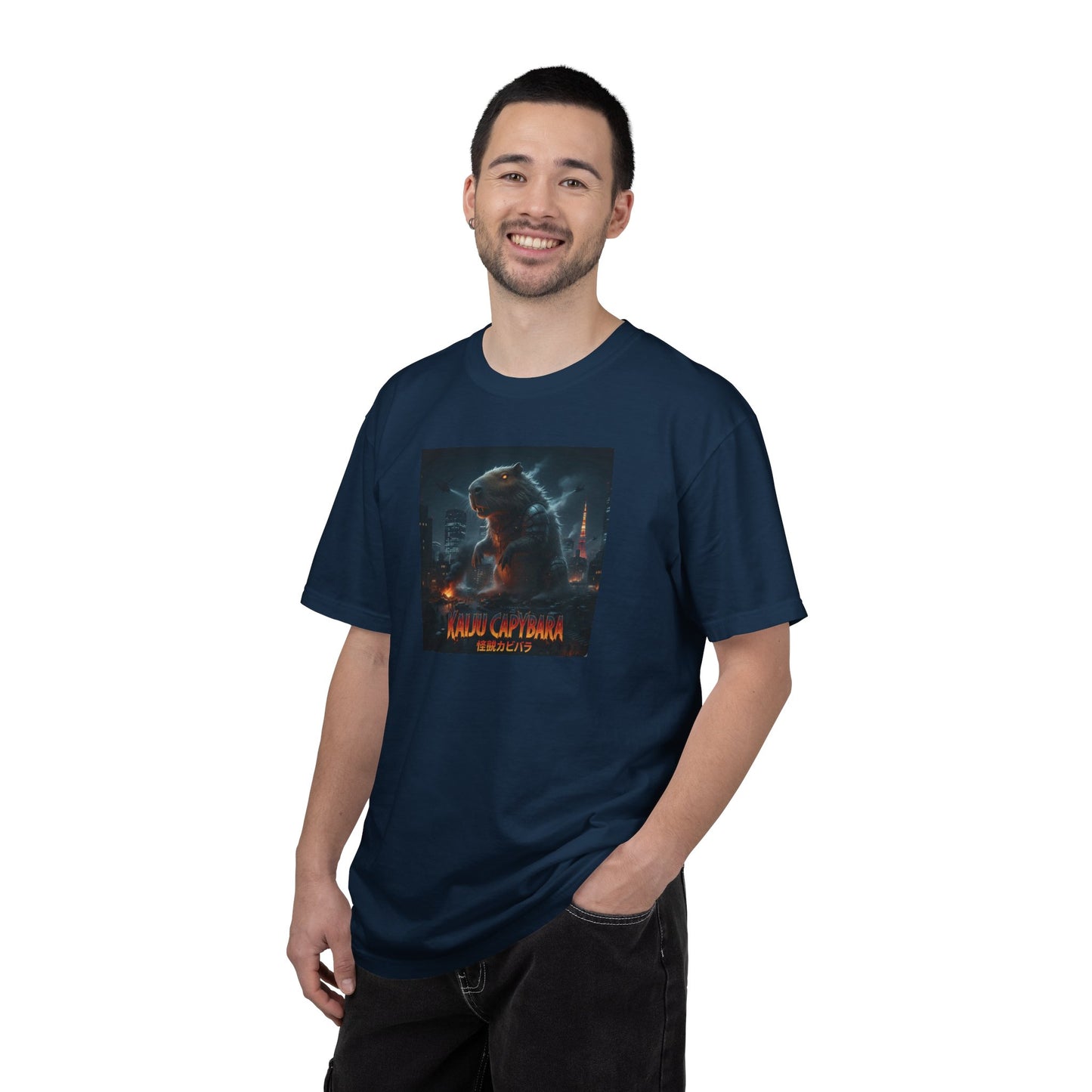 Kaiju Capybara T-shirt | Giant Monster Rodent Graphic Tee