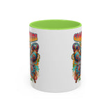 Groovy Mama Butterfly Mug | Retro Psychedelic Floral Design