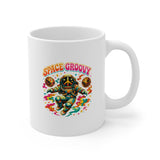 Space Groovy Astronaut Mug | Retro Psychedelic Space Art