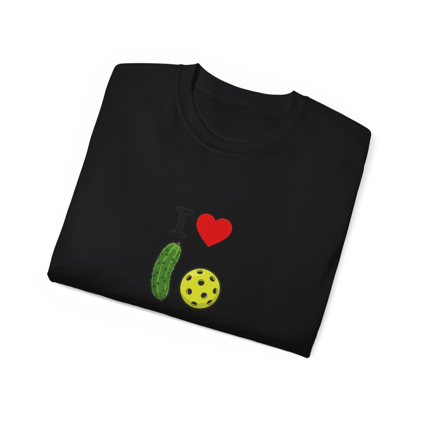 I Heart Pickleball T-Shirt | Pickle & Ball Graphic Tee