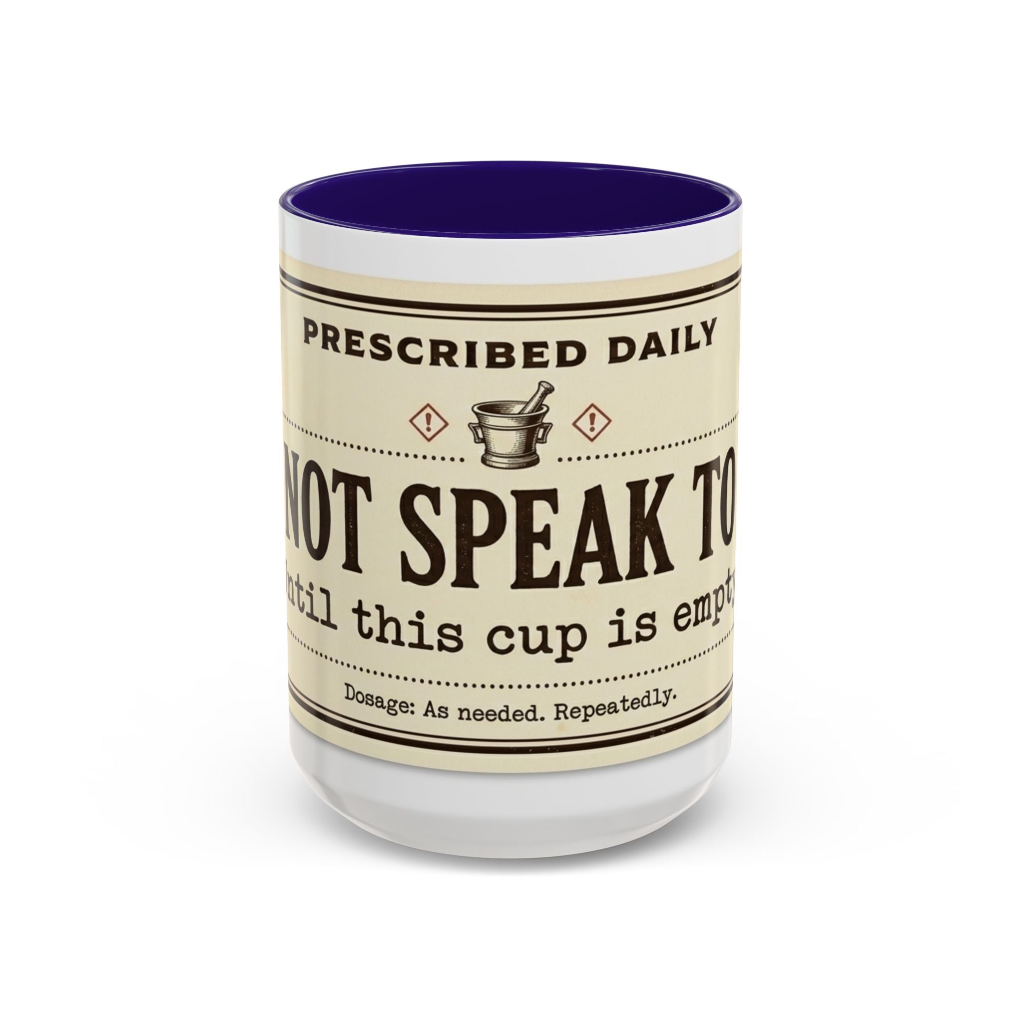 Do Not Speak To Me Mug | Prescription Coffee Mug, Funny Morning Quote