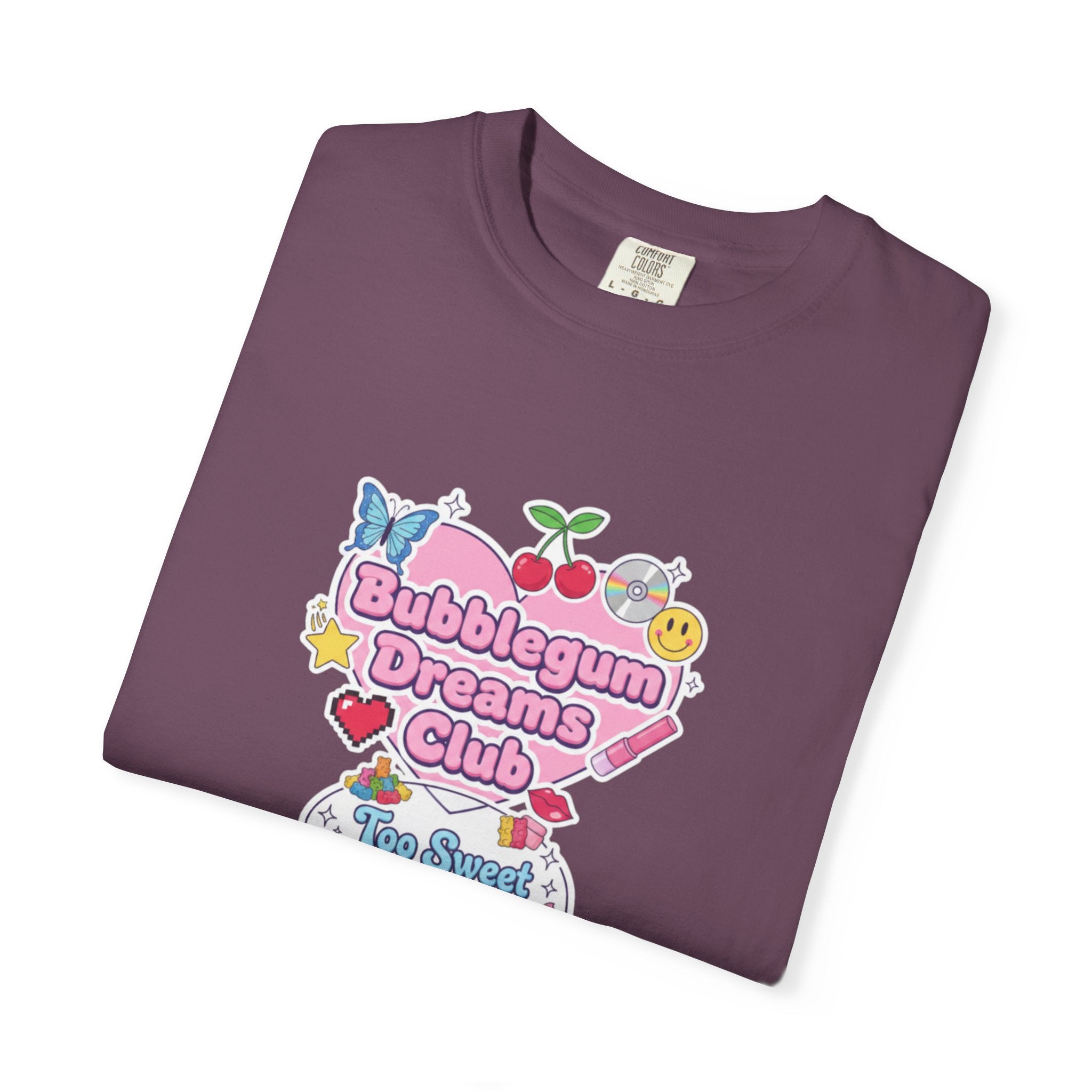 Bubblegum Dreams Club T-shirt | Pastel Hearts, Cute Kawaii Graphic