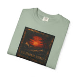 Eternal Voyage Sunset Illustration T-Shirt | Vintage Ocean Scene
