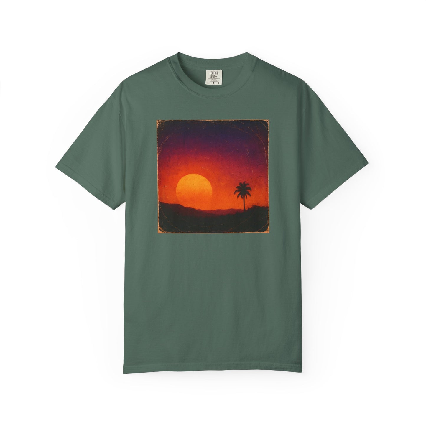 Sunset Palm Silhouette T-shirt | Tropical Sunset Tee