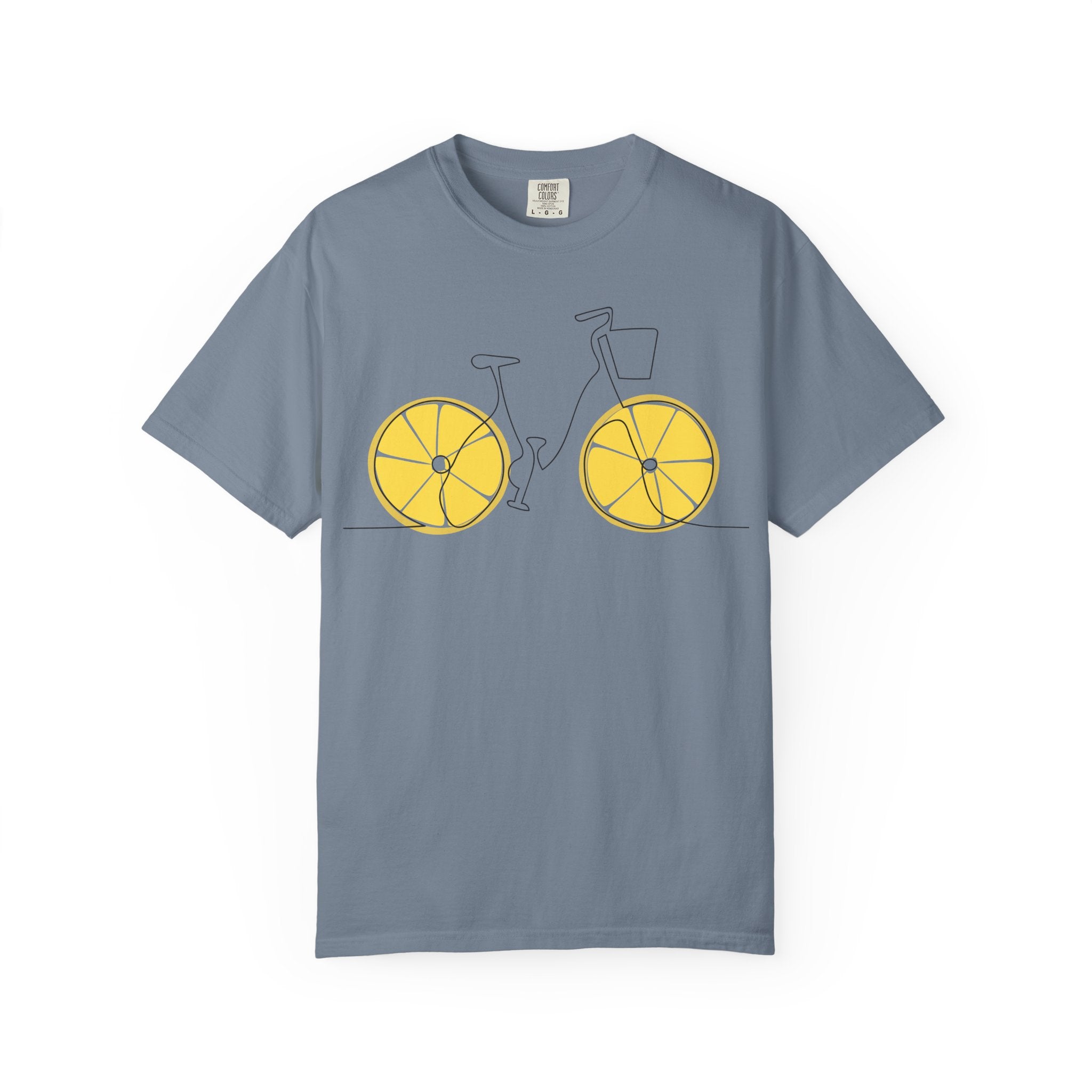 Lemon Wheel Bicycle T-shirt | Citrus Bike Graphic Tee