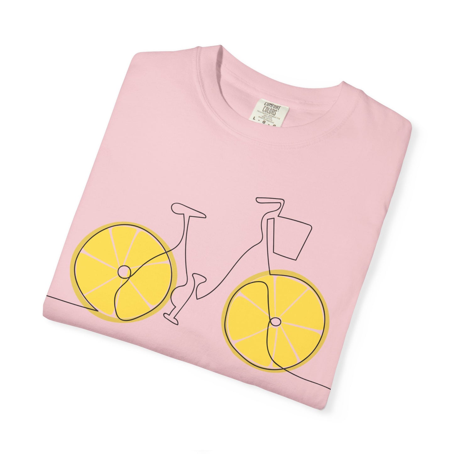 Lemon Wheel Bicycle T-shirt | Citrus Bike Graphic Tee