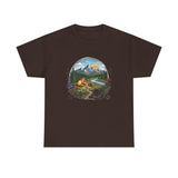 Mountain Camping Adventure T-Shirt | Outdoor Nature Hiking Tee | Wilderness Tent Graphic Shirt | Gift for Hiker Camper |