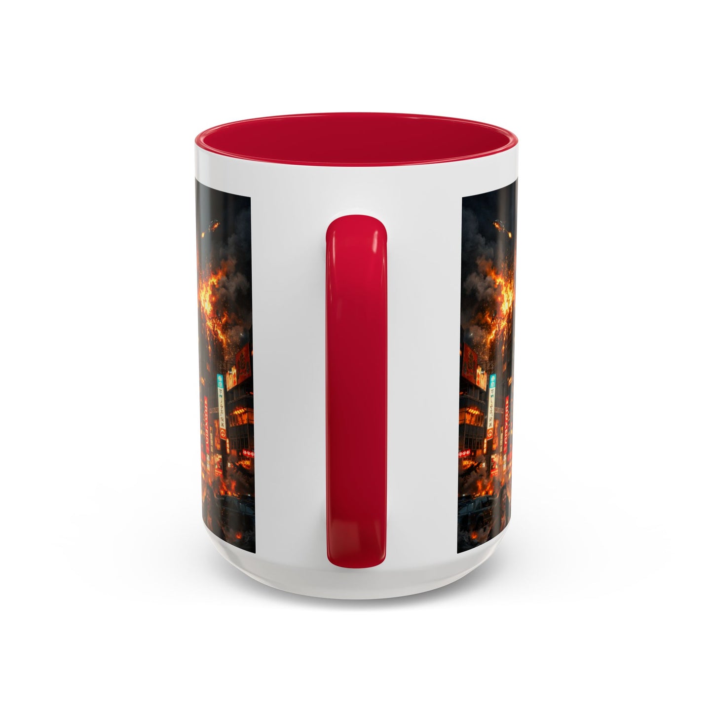 Catzilla Tokyo Cityscape Mug | Color Interior 11oz 15oz