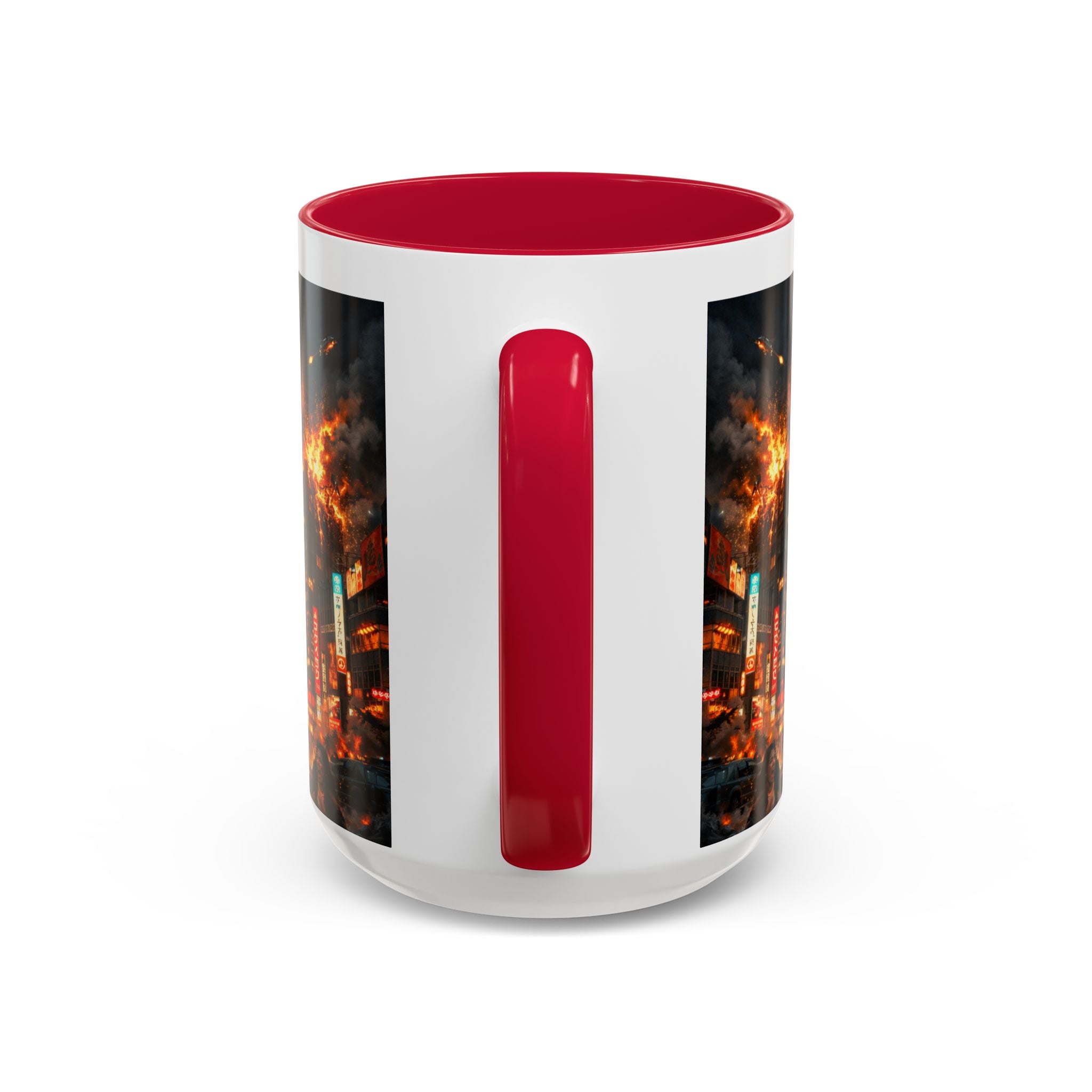 Catzilla Tokyo Cityscape Mug | Color Interior 11oz 15oz