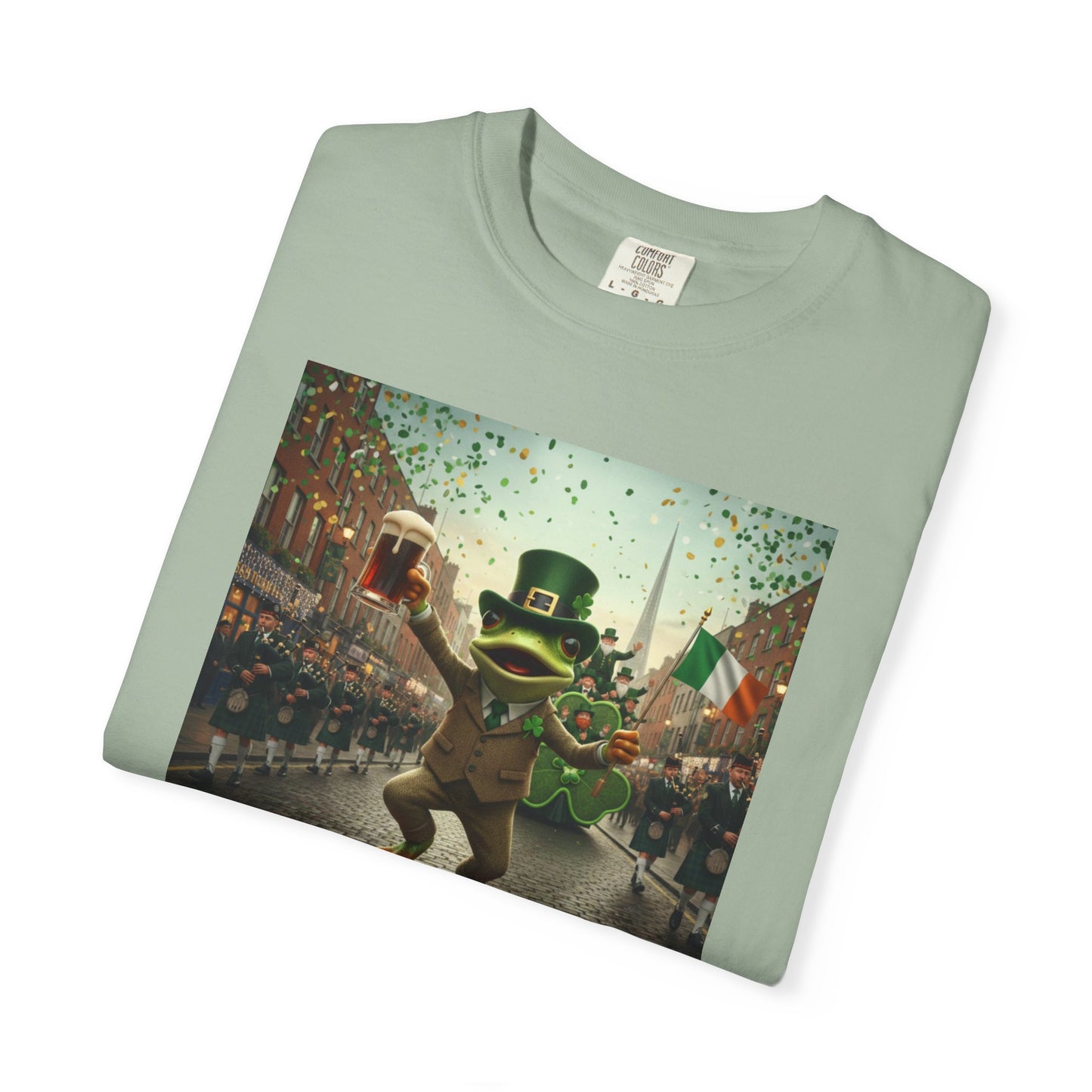 Irish Frog Unisex Garment-Dyed T-shirt