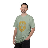 Golden Lion Head T-shirt | Minimal Animal Graphic Tee