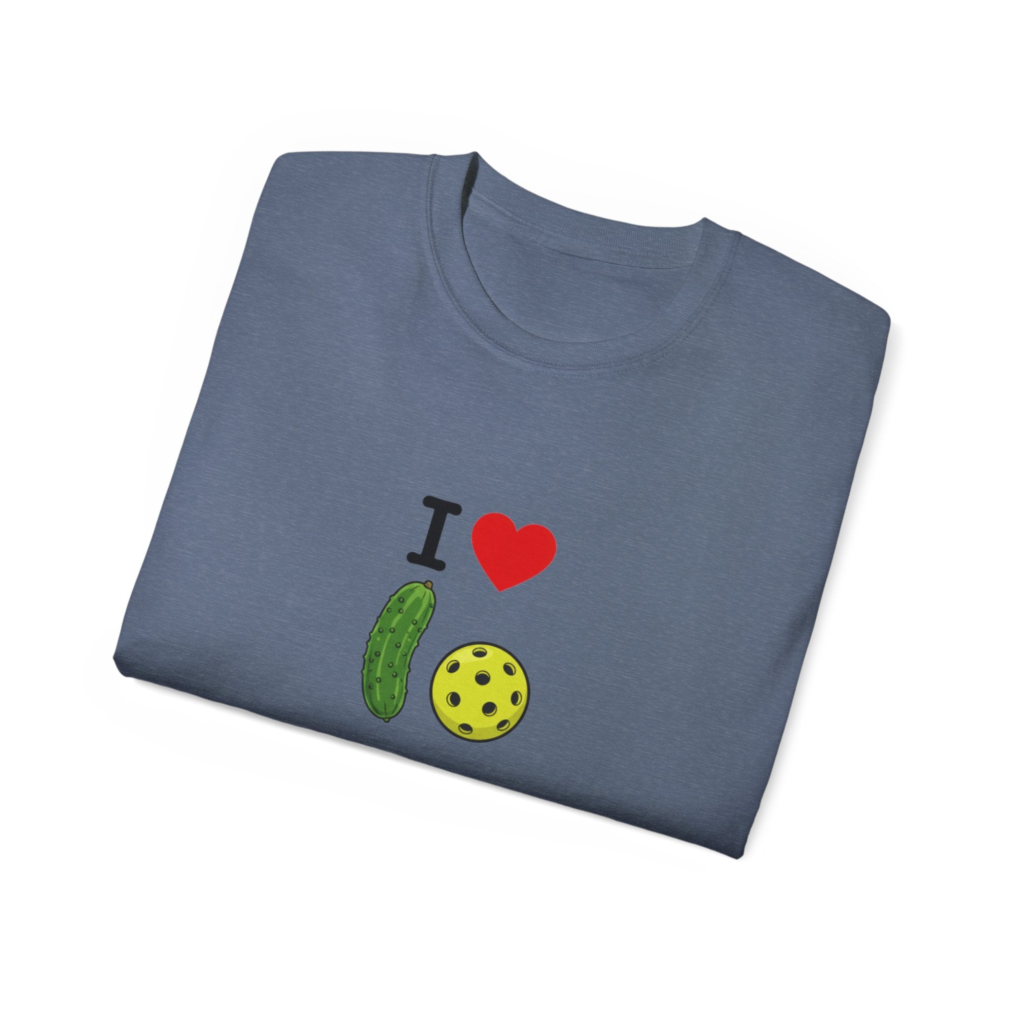 I Heart Pickleball T-Shirt | Pickle & Ball Graphic Tee