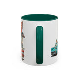1950s Diner Scene Mug | Retro Car Hop Coffee Cup