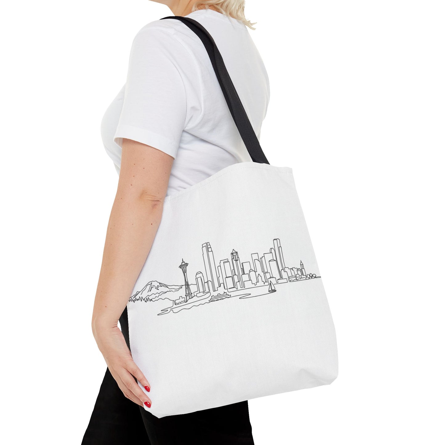 Seattle Emerald City Line Art Tote