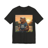 Dink Responsibly Pickleball Capybara Tee | Funny Animal Sports Art