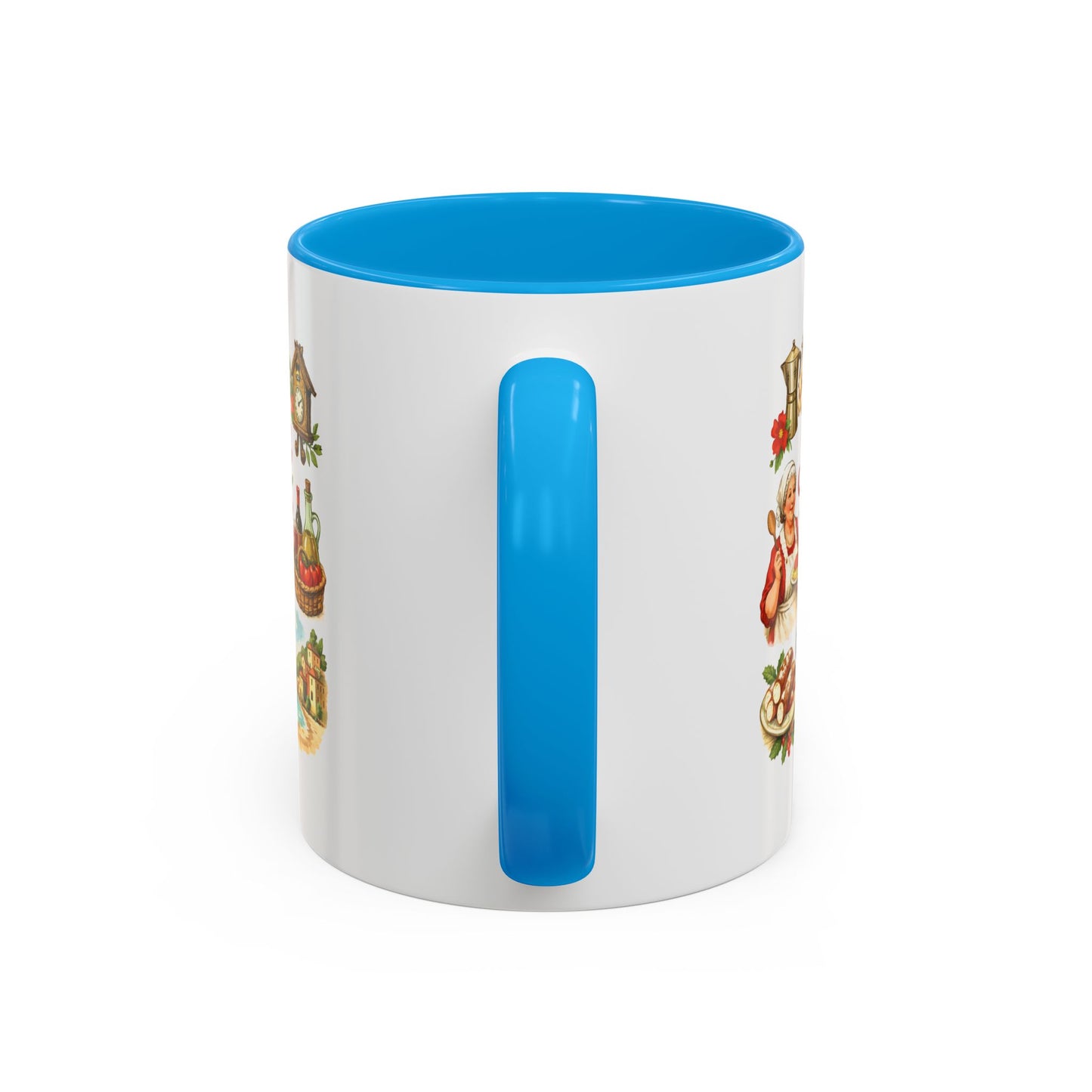 Nonna Holiday mug | Italian grandma kitchen design, vintage food icons