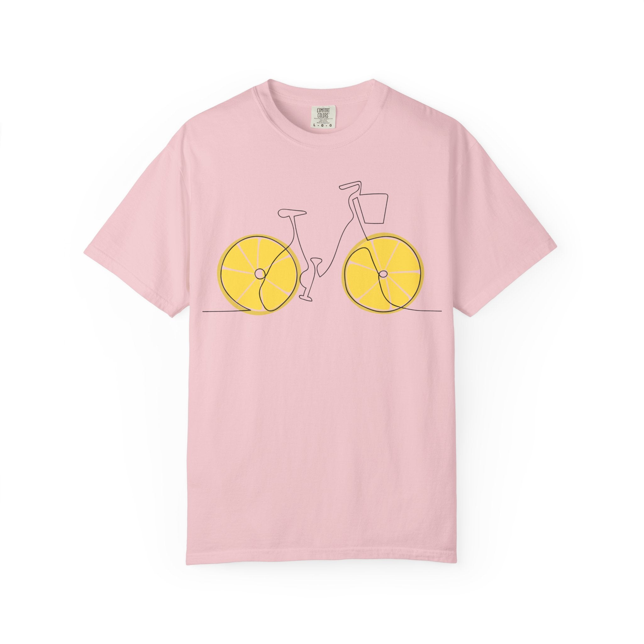 Lemon Wheel Bicycle T-shirt | Citrus Bike Graphic Tee