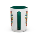 Groovy Mama Butterfly Mug | Retro Psychedelic Floral Design