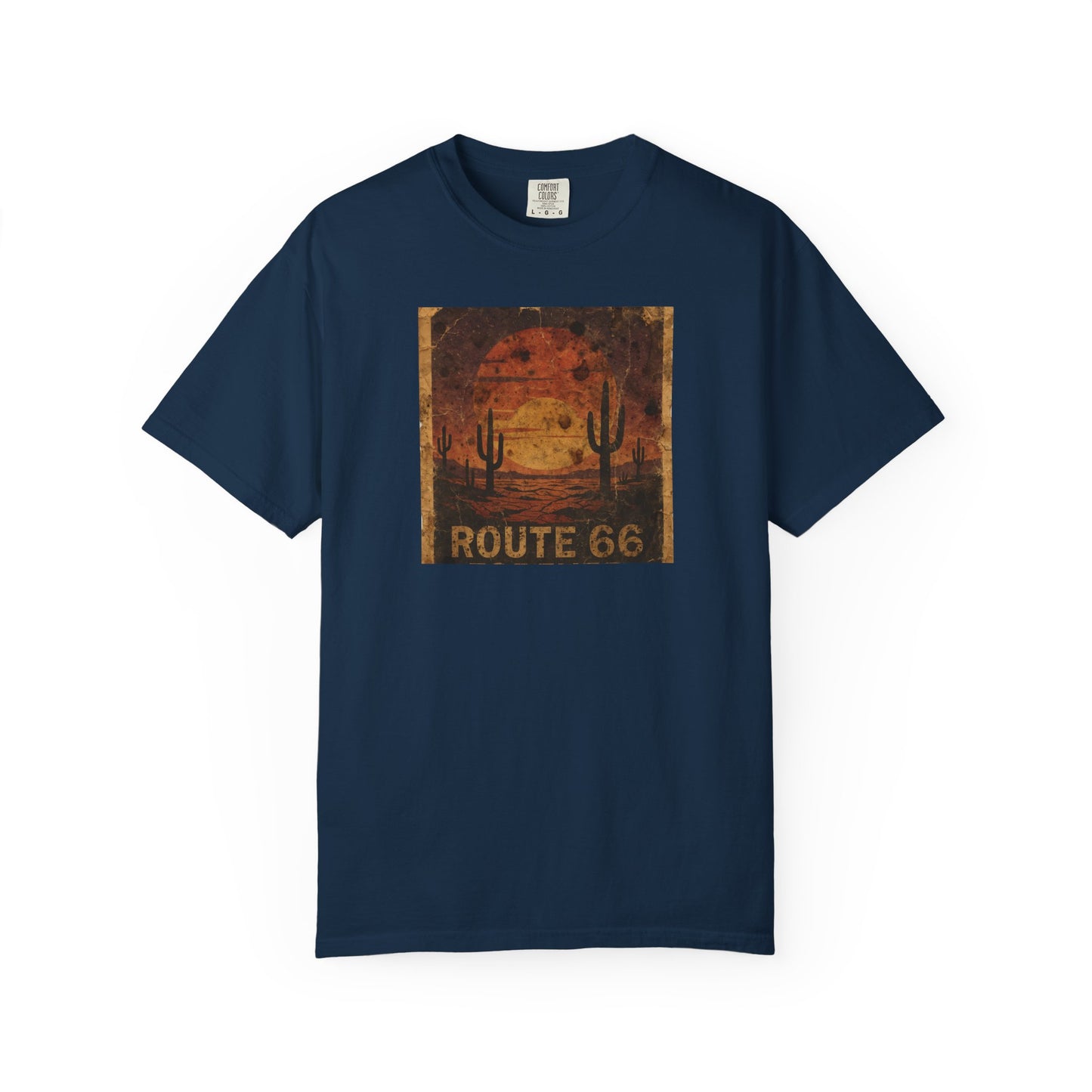 Route 66 Desert Sunset T-shirt | Vintage Road Trip Tee