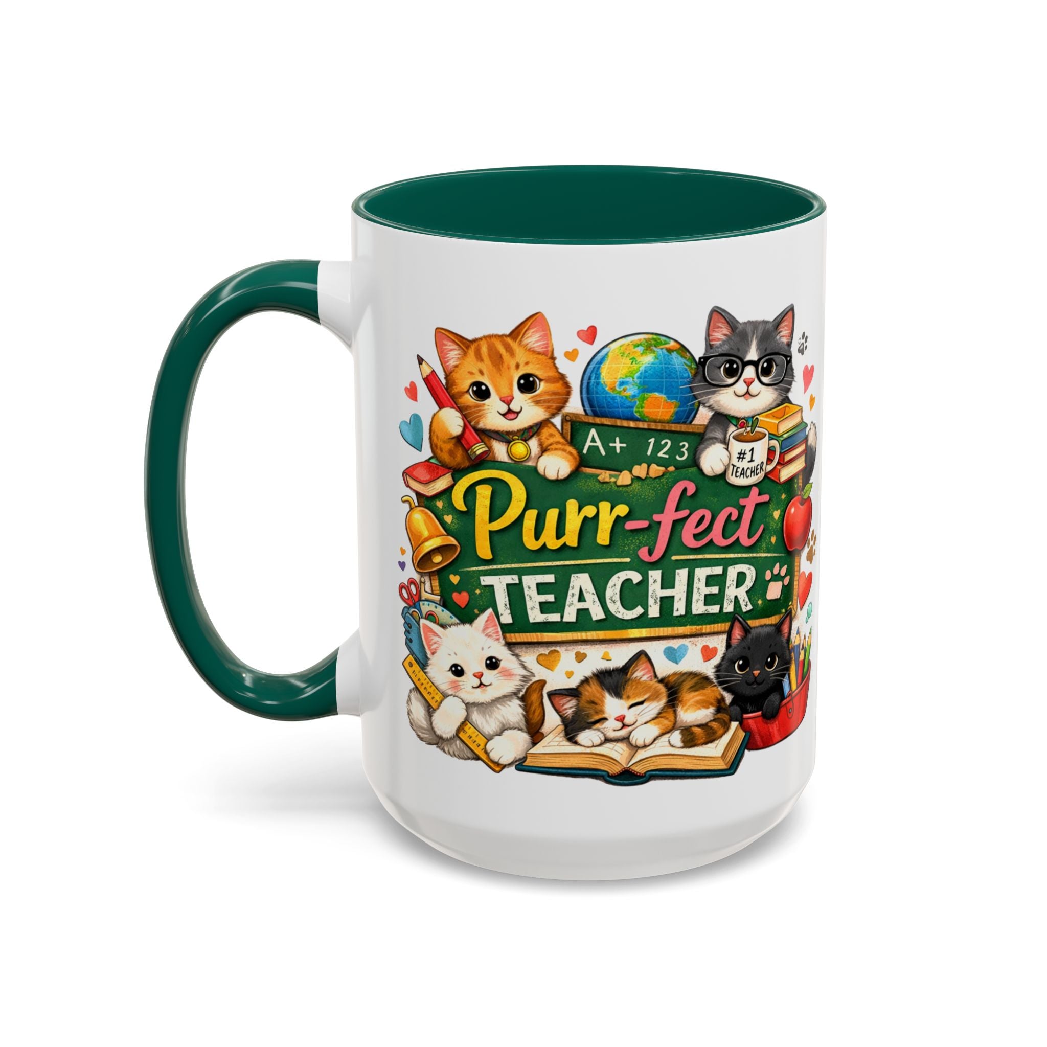 Purr-fect Teacher Mug | Cat Classroom Design, 11oz or 15oz