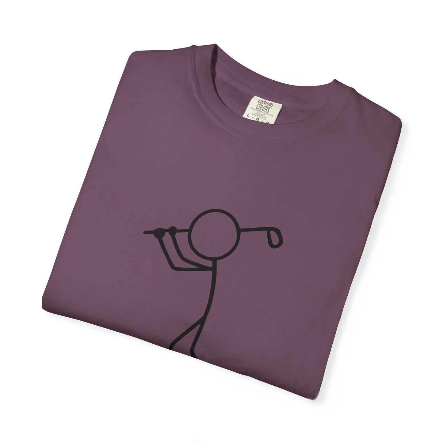 Stick Figure Golfer T-Shirt | Golf Outline Graphic Tee