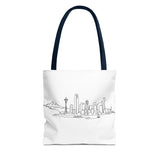Seattle Emerald City Line Art Tote