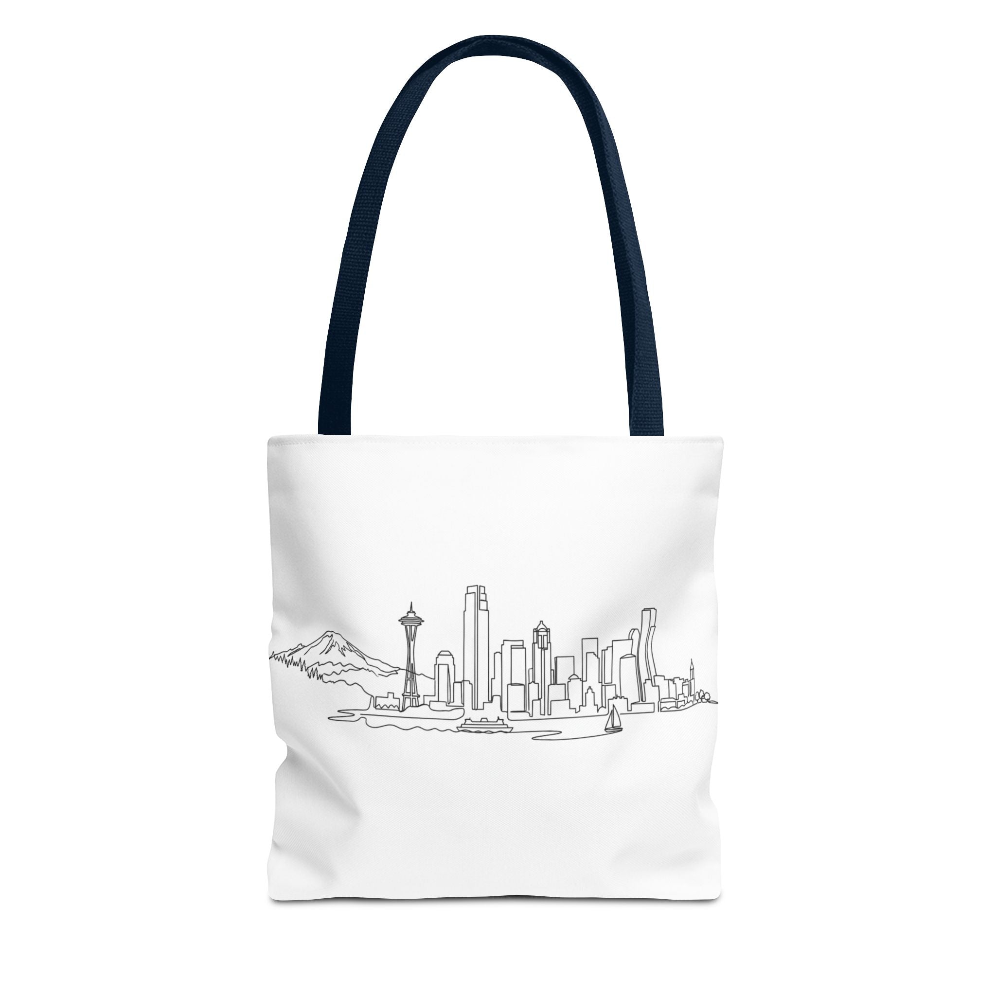 Seattle Emerald City Line Art Tote