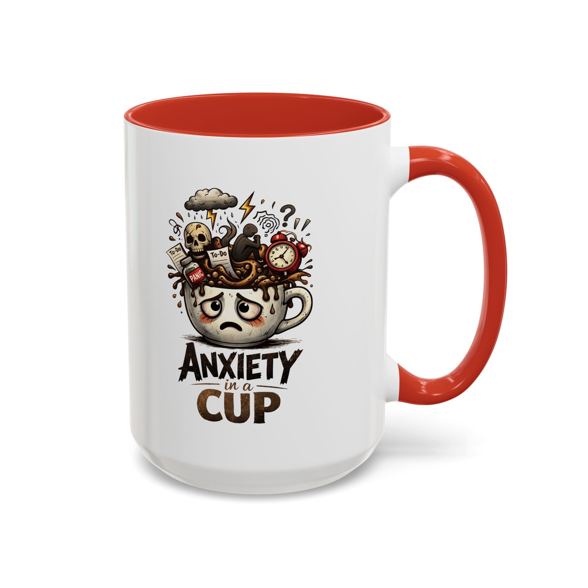 Anxiety in a Cup Coffee Mug | Accent 11oz 15oz