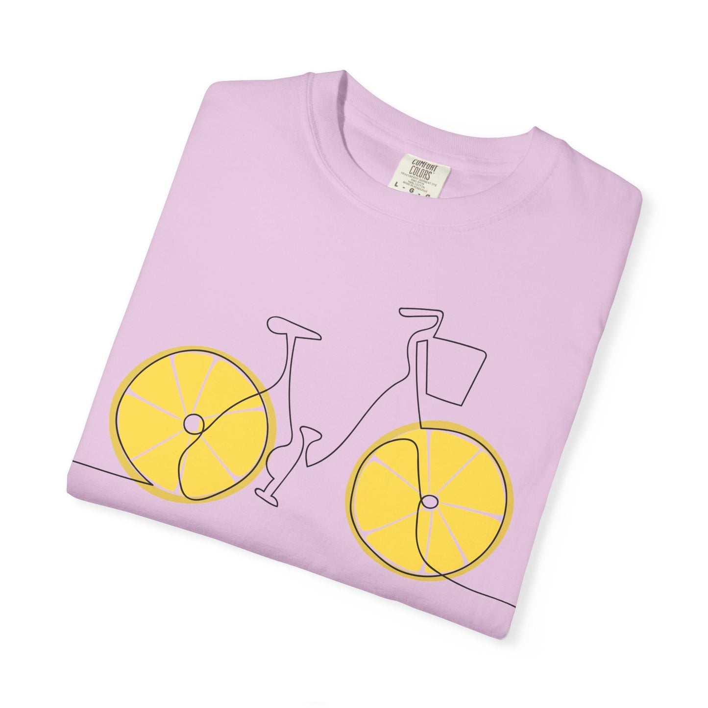 Lemon Wheel Bicycle T-shirt | Citrus Bike Graphic Tee