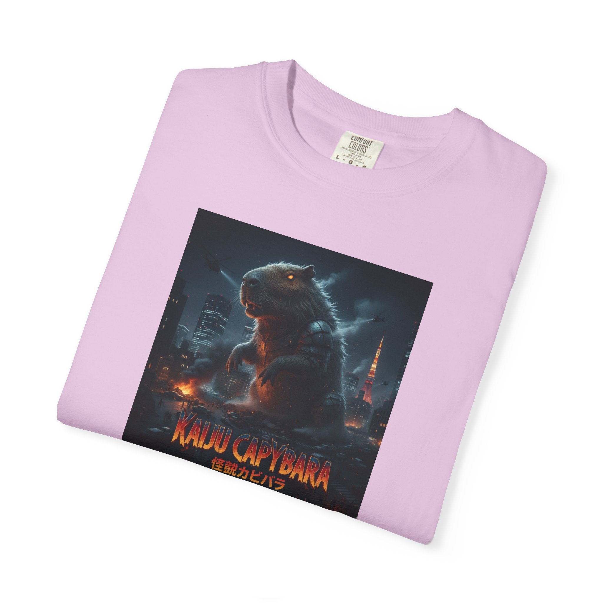Kaiju Capybara T-shirt | Giant Monster Rodent Graphic Tee