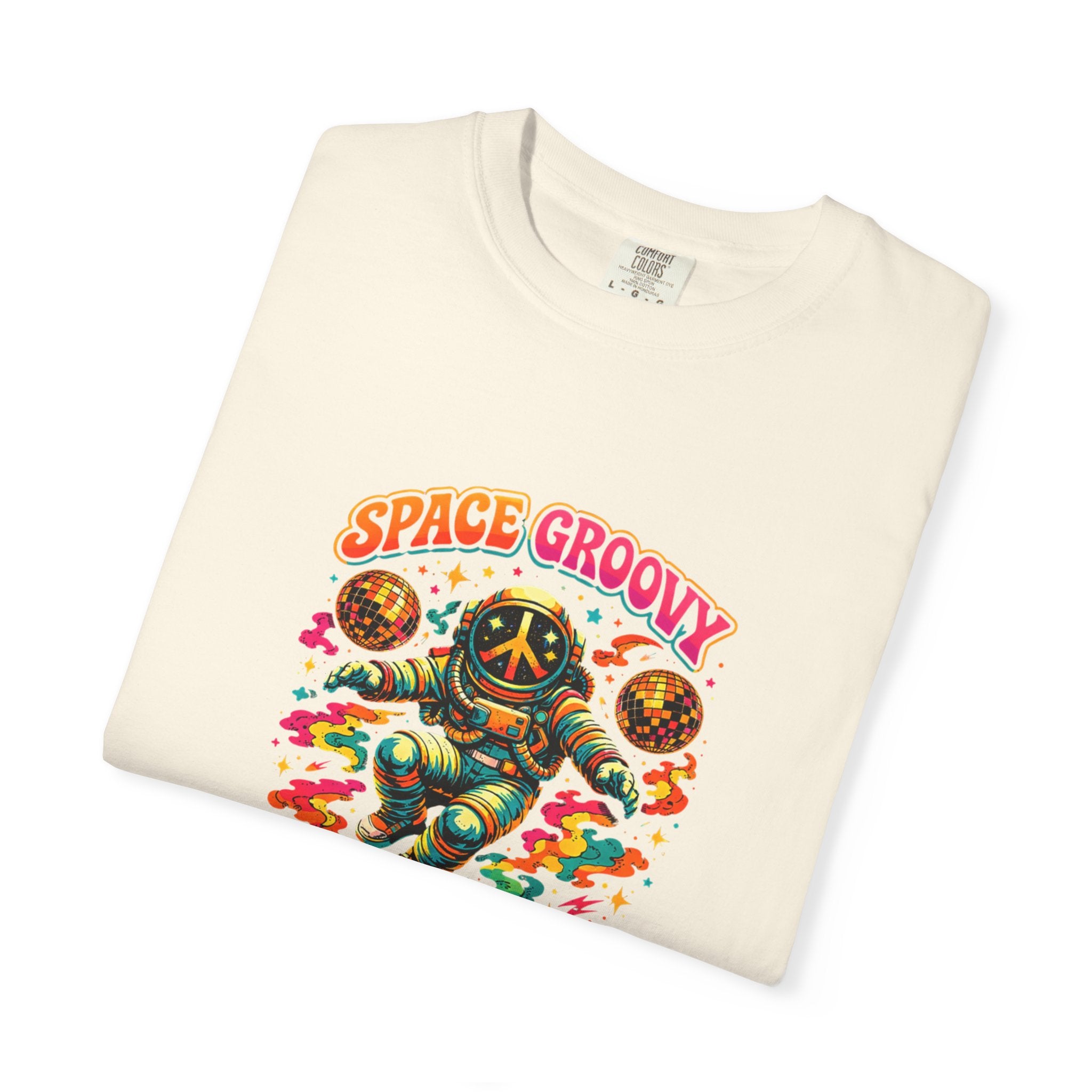 Space Groovy Astronaut T-shirt | Retro Psychedelic Space Art