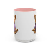 Meditating Yorkshire Terrier Mug | Accent Coffee Mug 11oz 15oz