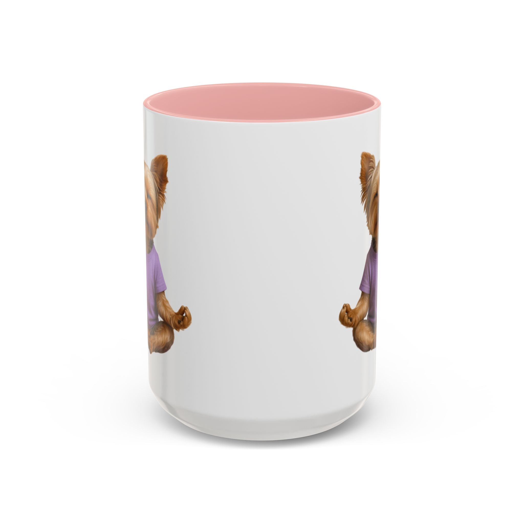 Meditating Yorkshire Terrier Mug | Accent Coffee Mug 11oz 15oz