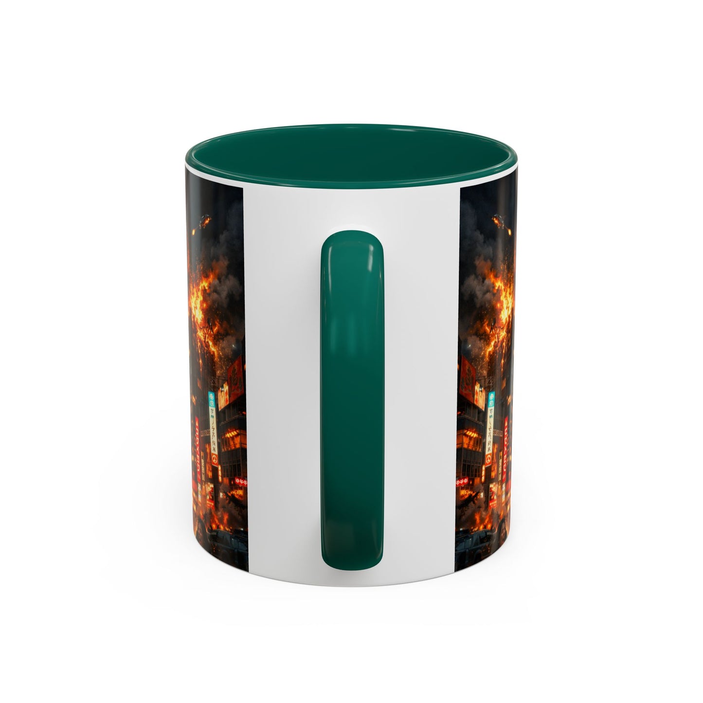 Catzilla Tokyo Cityscape Mug | Color Interior 11oz 15oz
