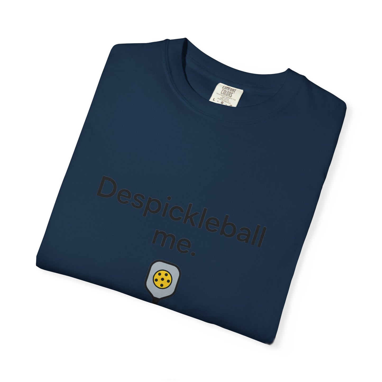Despickleball Me pickleball graphic T-shirt | pickle paddle logo tee