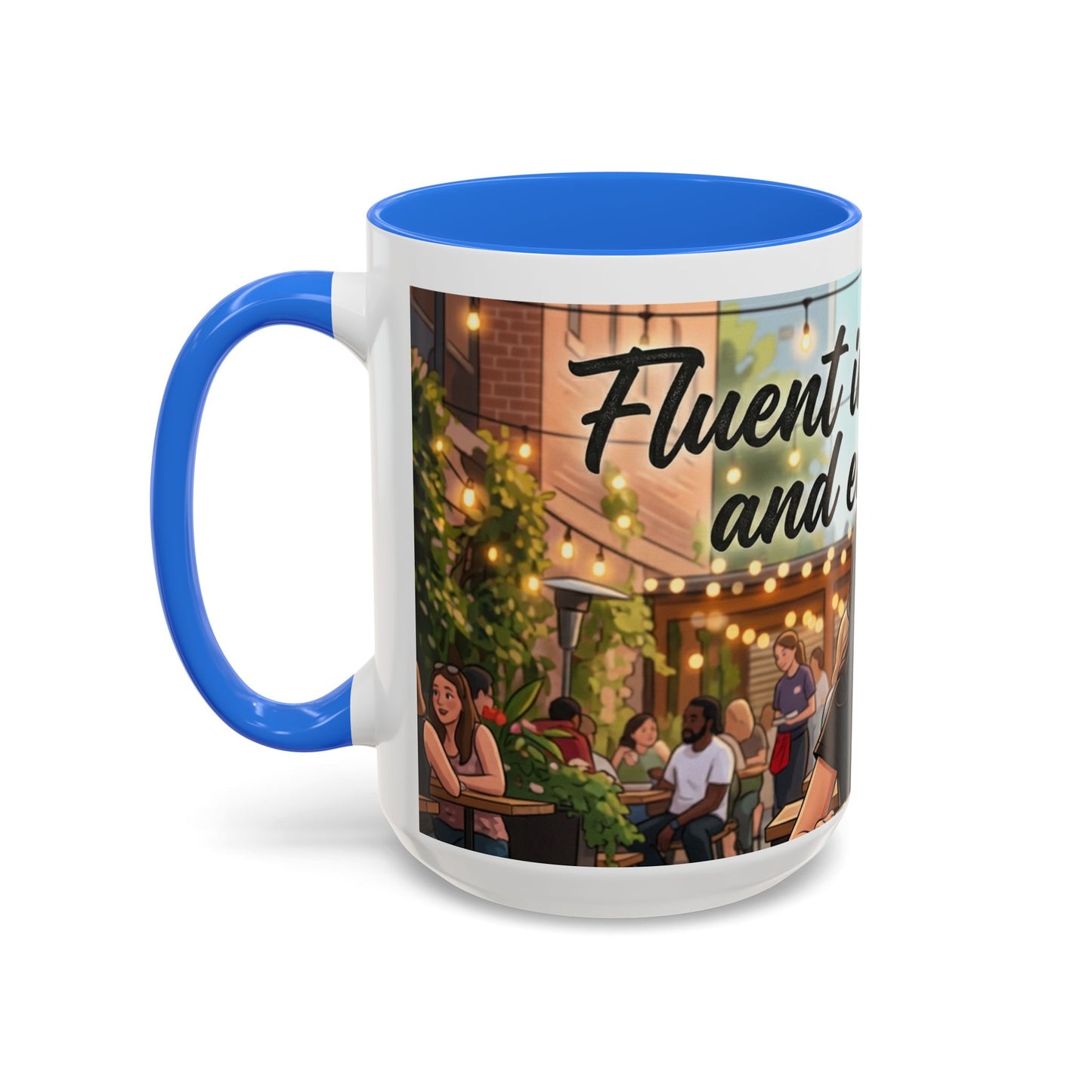 Sarcastic Girl Illustration Mug | 11oz or 15oz Colorful Ceramic