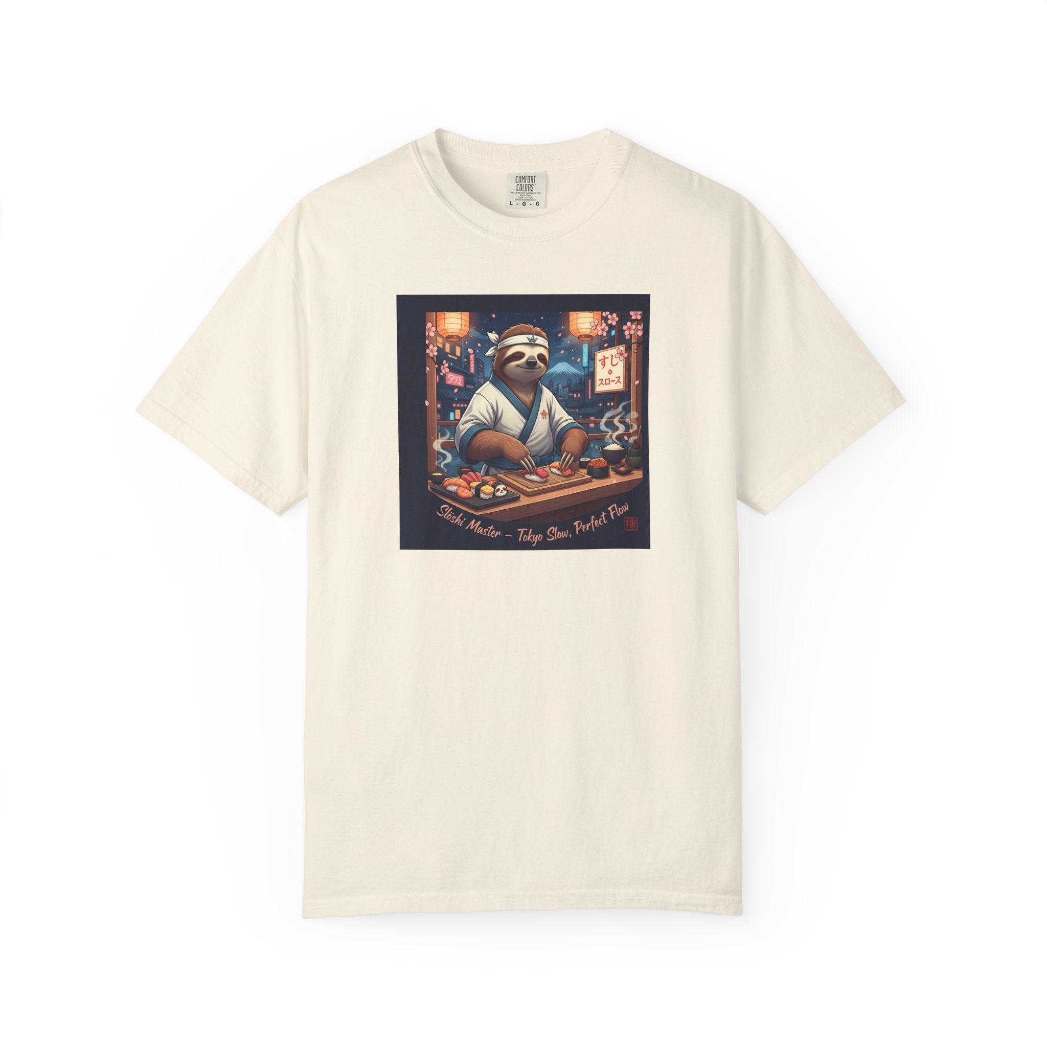 Sloth Sushi Chef T-shirt | Cute Sloth Chef Illustration, Sushi Bar Artwork