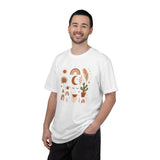 Boho Icons Mosaic T-Shirt | Crescent Moon Cactus Rainbows