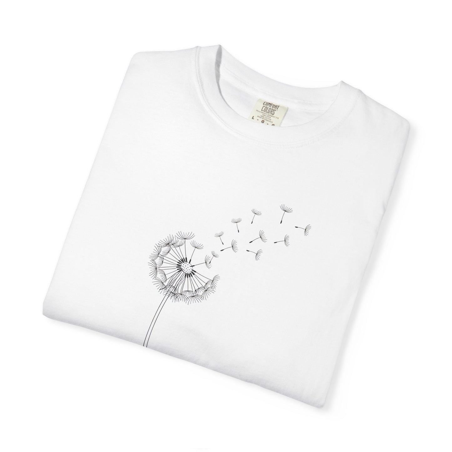 Dandelion Puff Tee | Dandelion Seeds T-Shirt, Minimal Botanical Shirt
