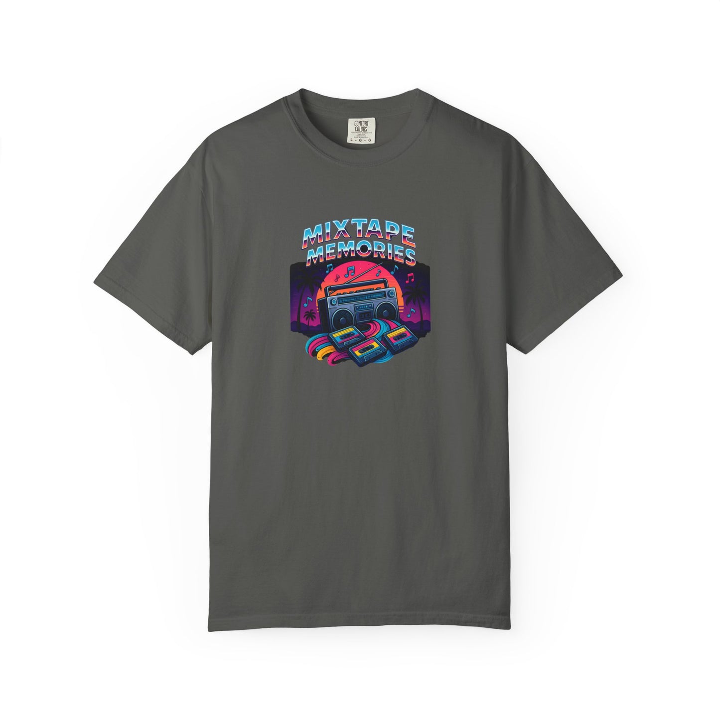 Mixtape Retro Cassette Graphic T-shirt | Vaporwave 80s Neon Music Tee