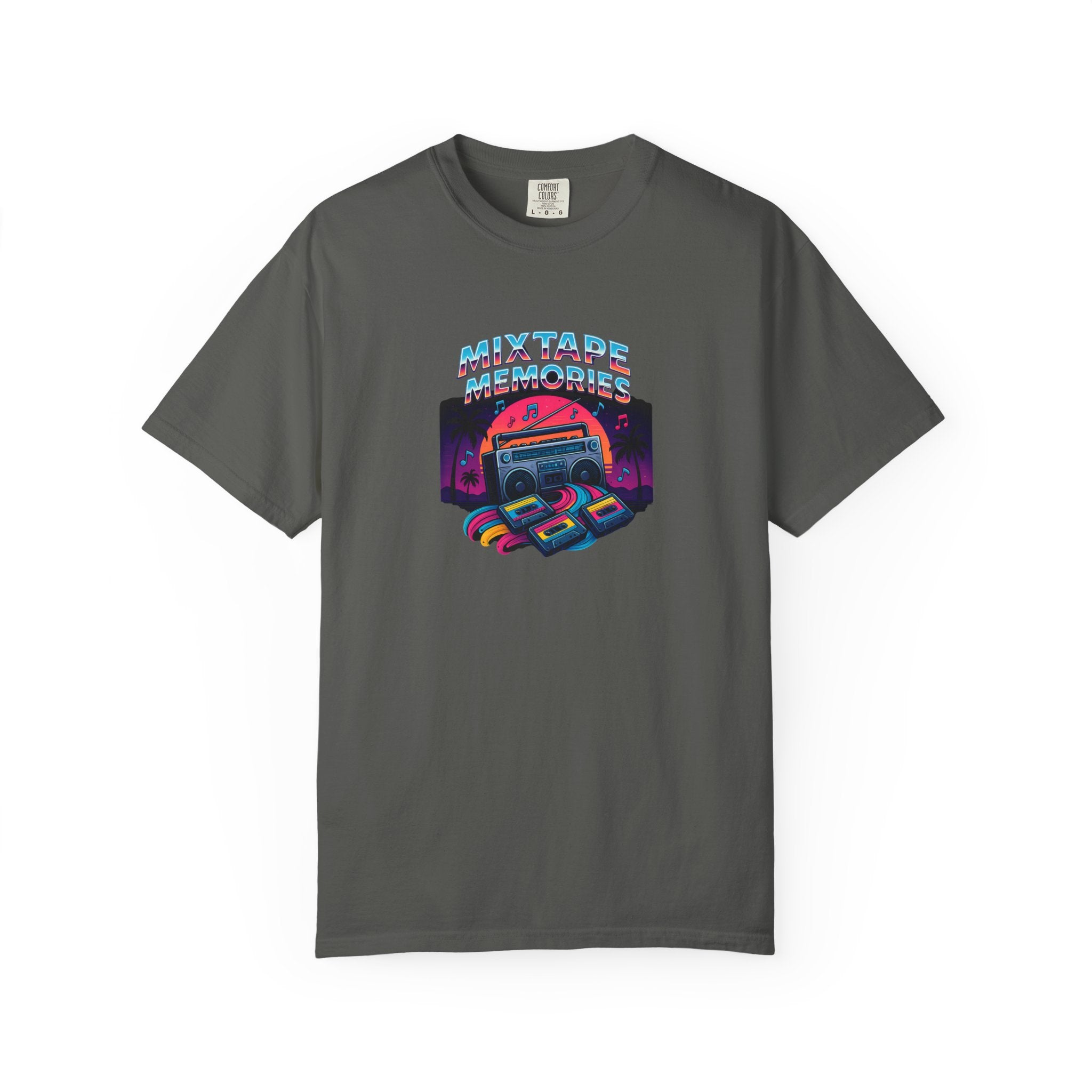 Mixtape Retro Cassette Graphic T-shirt | Vaporwave 80s Neon Music Tee