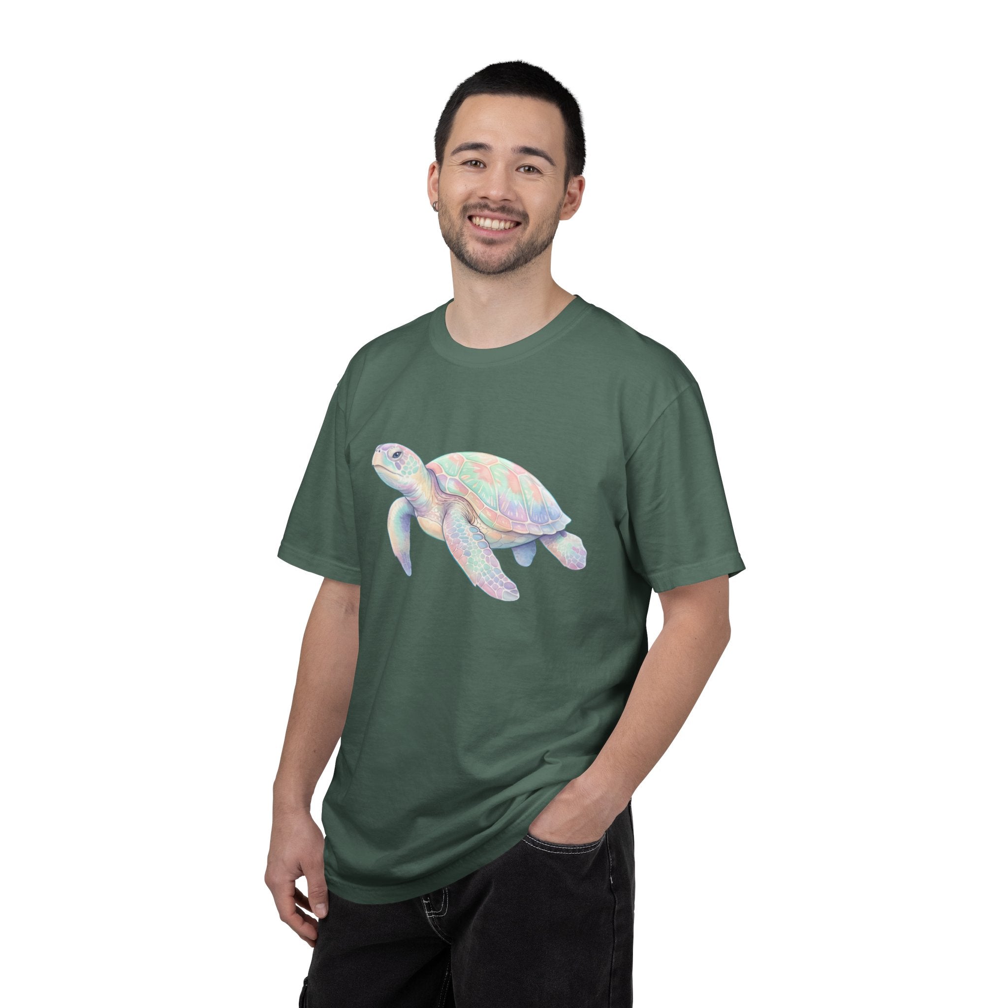 Pastel Sea Turtle T-shirt | Watercolor Marine Life Tee