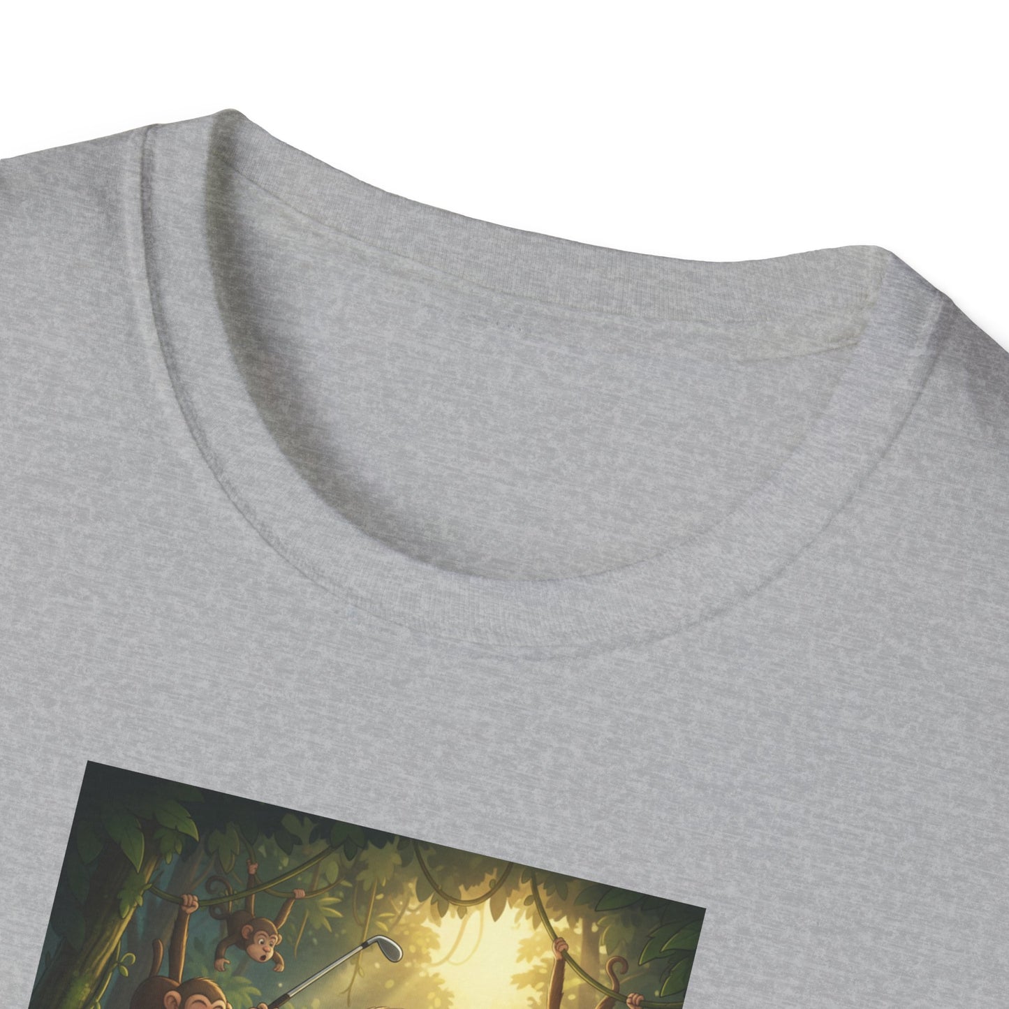 Slow Living Sloth Golfer T-Shirt | Zen Sportswear Tropical Golf Silas