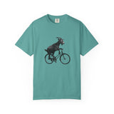 Goat Riding Bicycle T-shirt | Funny Animal Bike Tee
